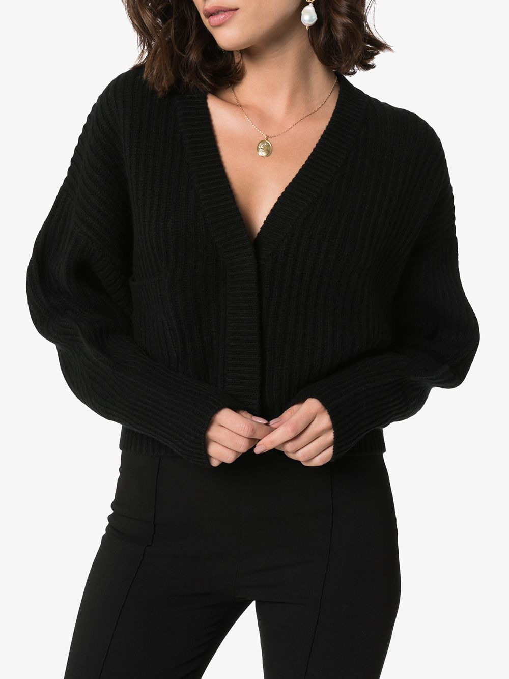 cropped cardigan - 3