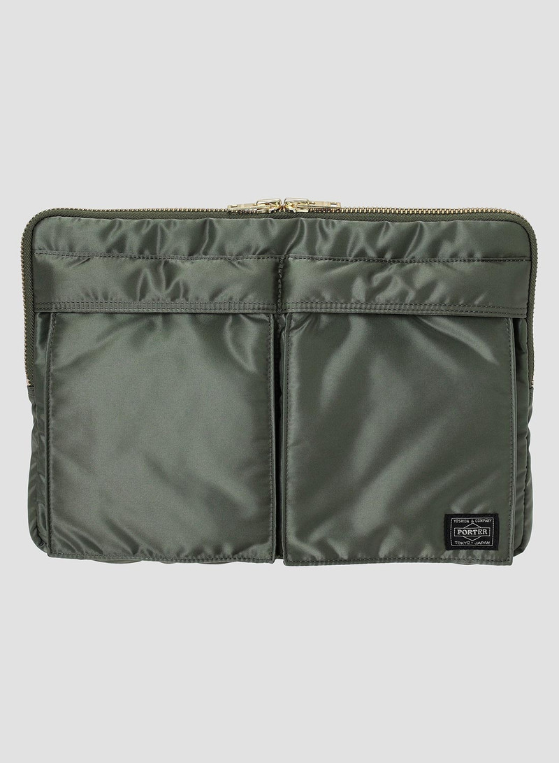 Porter-Yoshida & Co Tanker Document Case in Sage Green 3