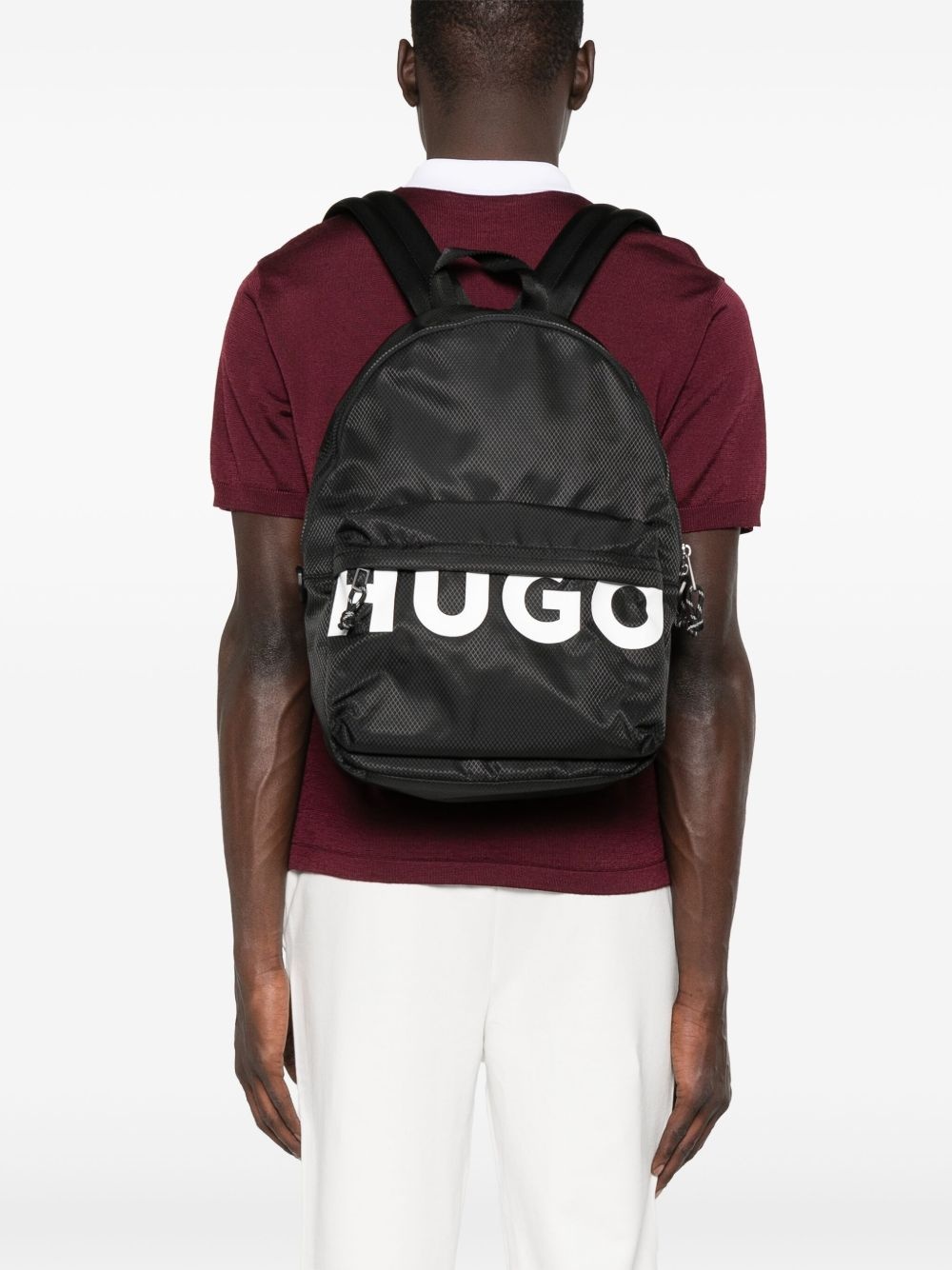 logo-print backpack - 2