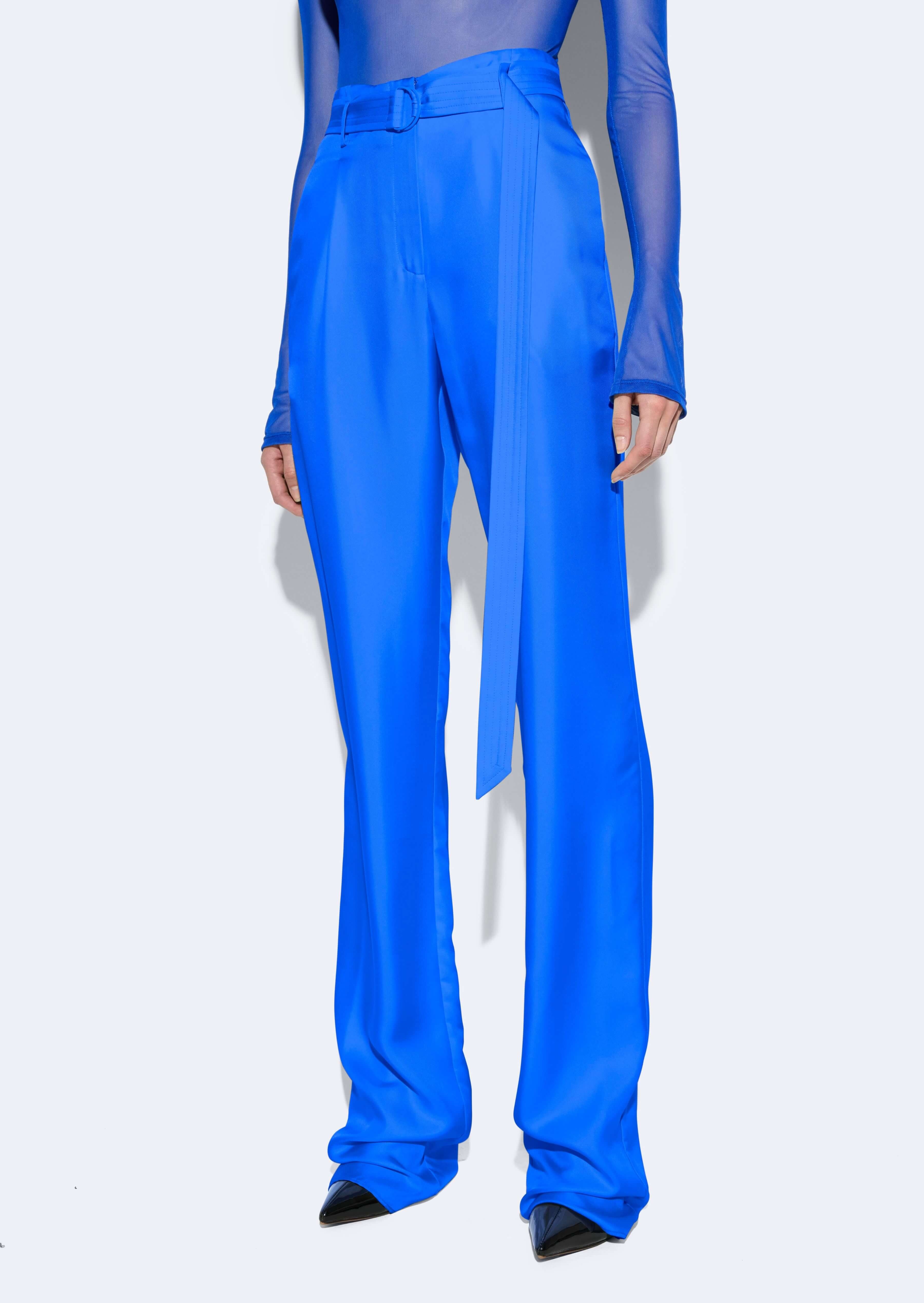 Silky Twill Belted Pant - 4