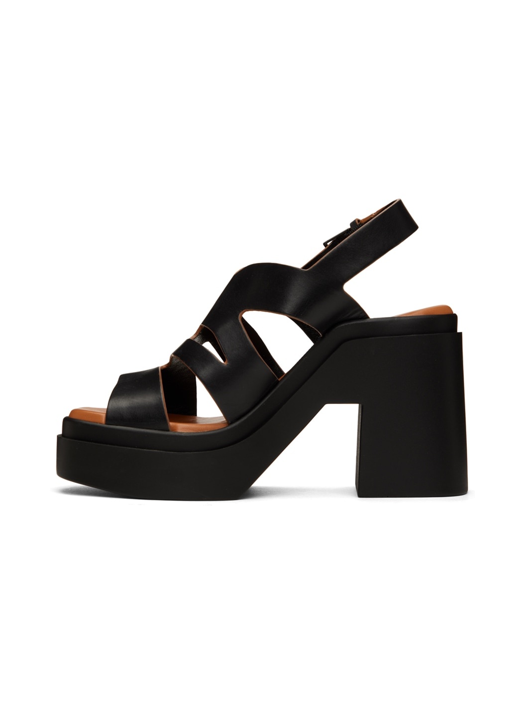 Black Nateo Heeled Sandals - 3