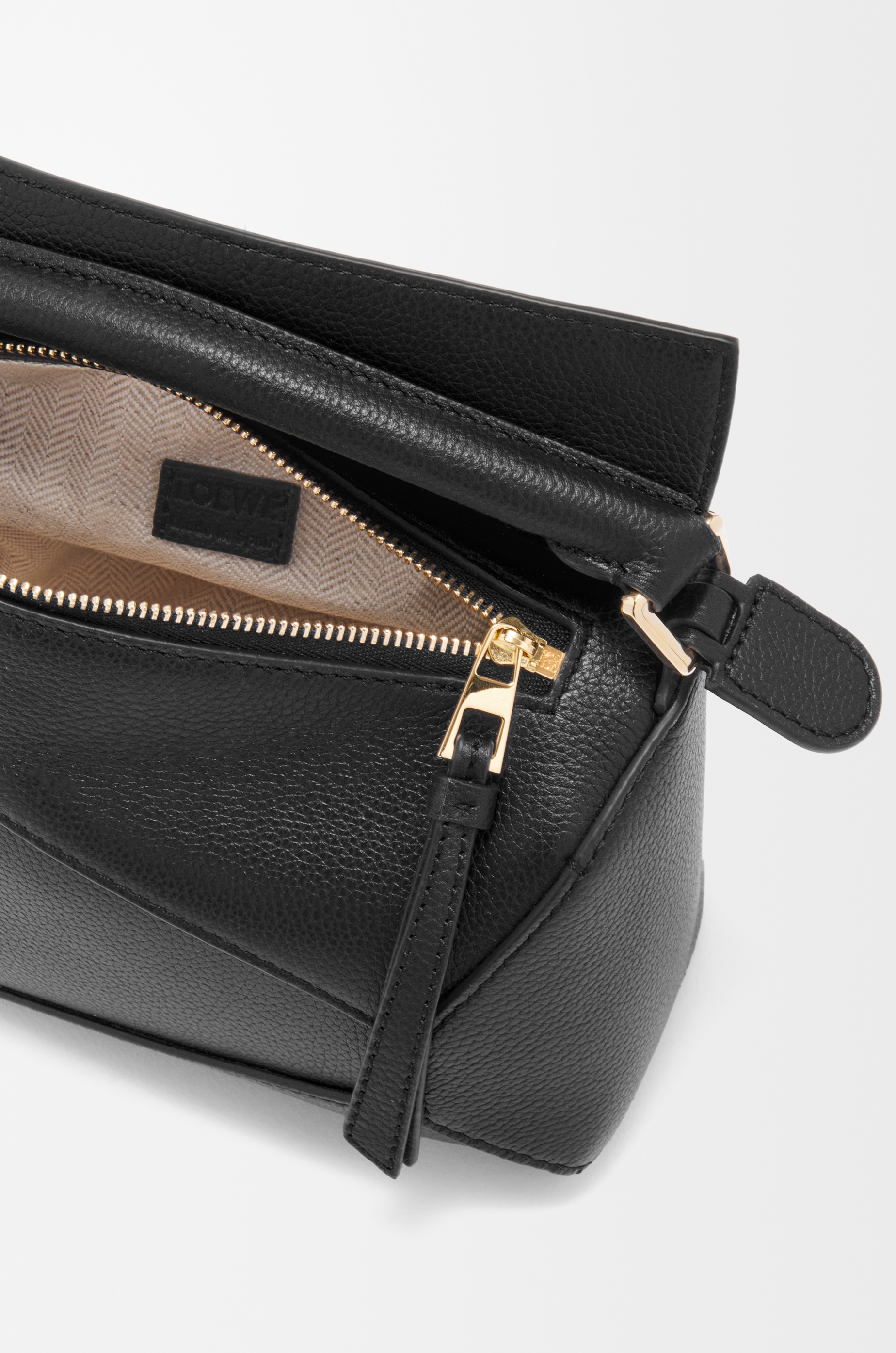 Mini Puzzle Edge bag in soft grained calfskin - 8