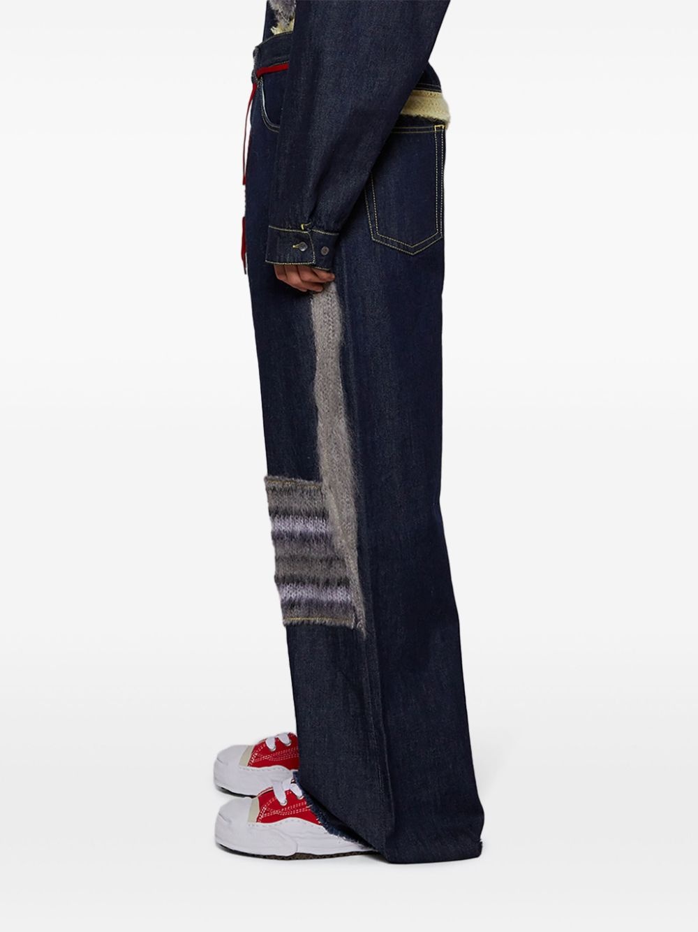 layered-design jeans - 4