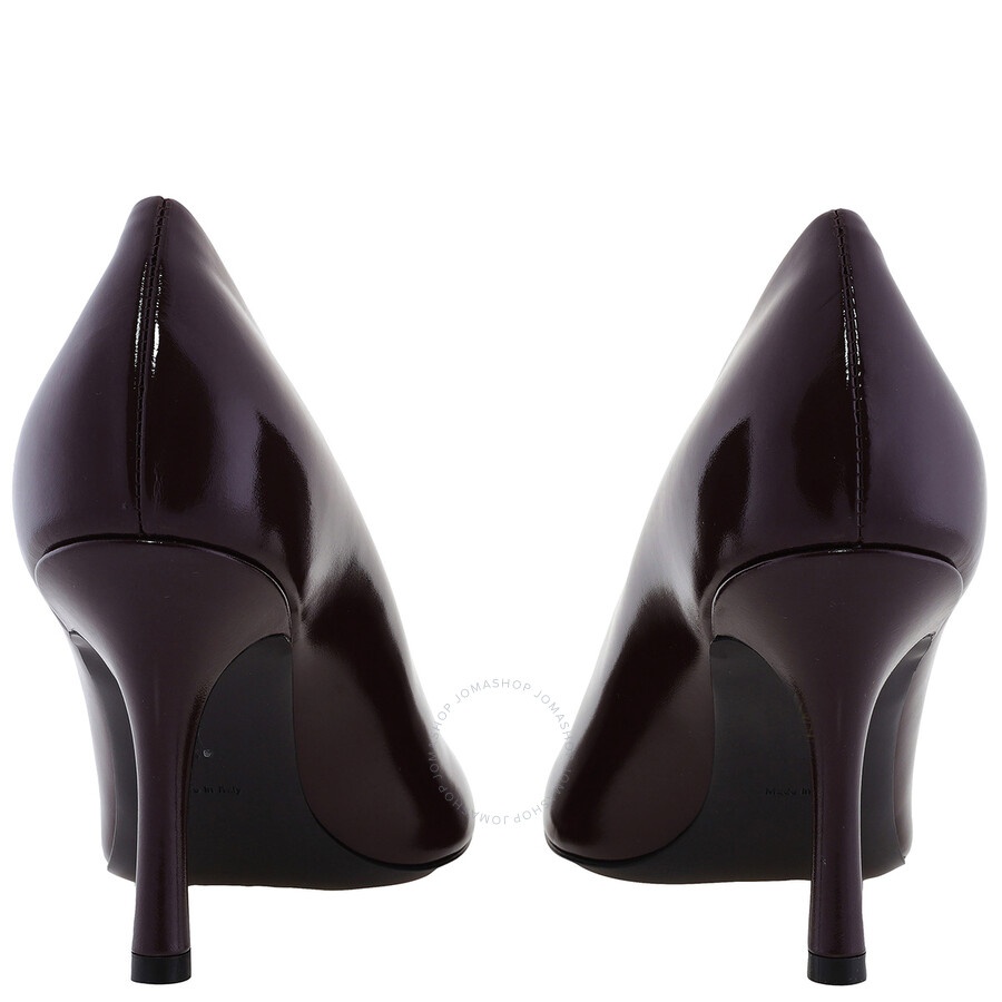 Burberry Glossy Leather Baby Pumps - 4