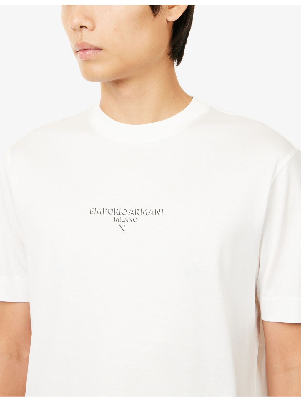 Regular-Fit Embossed-Logo Jersey T-shirt - 5