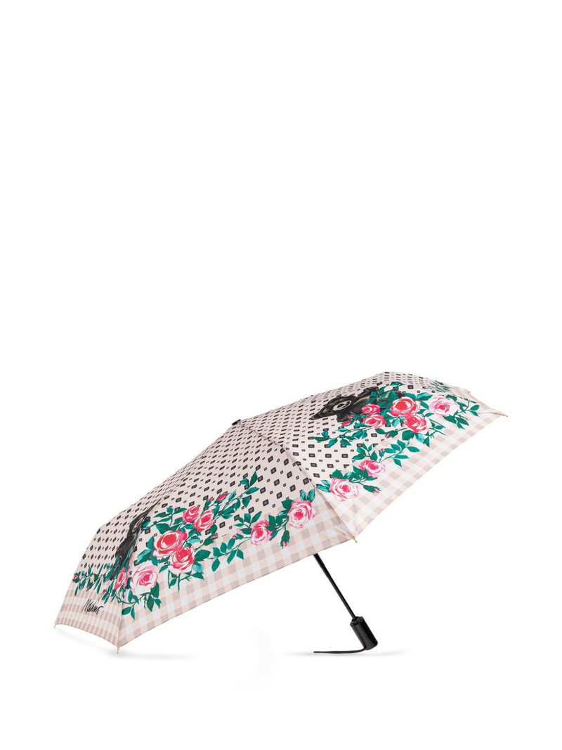 Moschino floral bear-print umbrella outlook