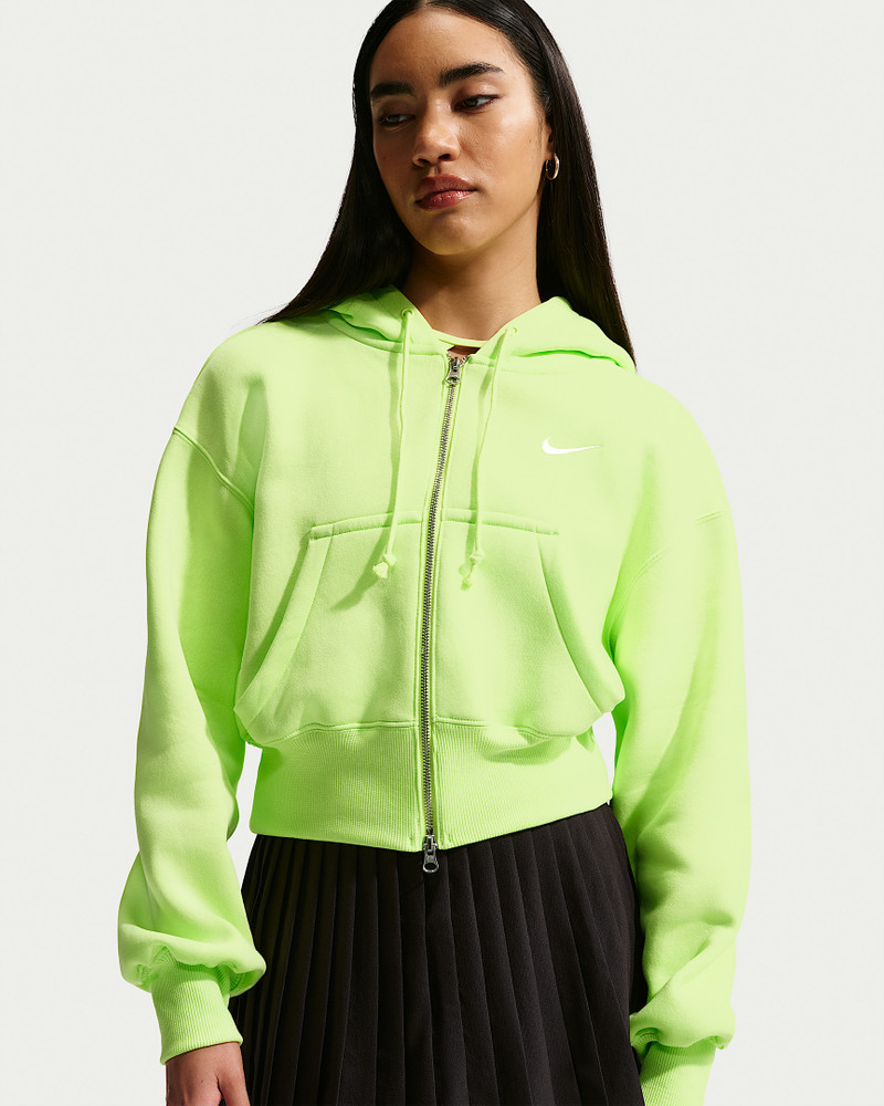 Nike Sportswear Phoenix Fleece Women's Loose Full-Zip Cropped Hoodie 1