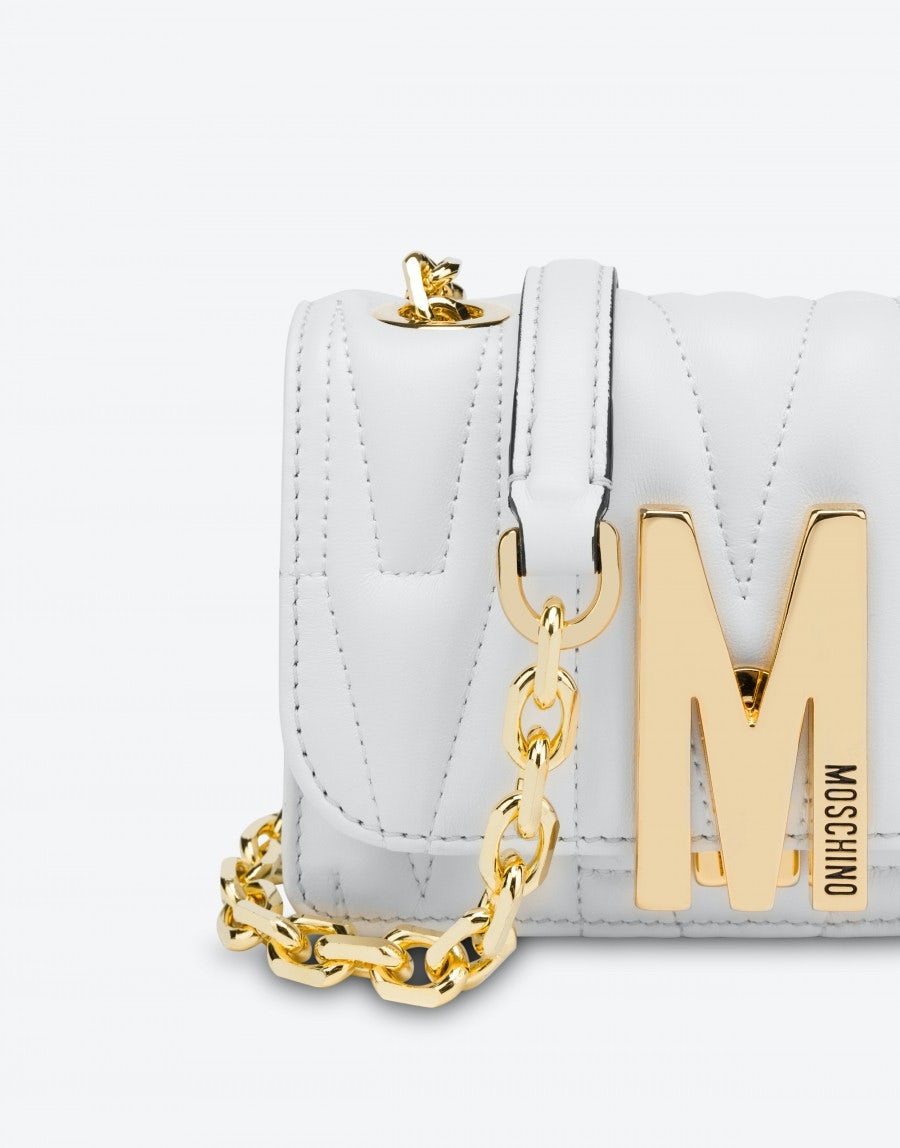MINI QUILTED M BAG WITH SHOULDER STRAP - 4