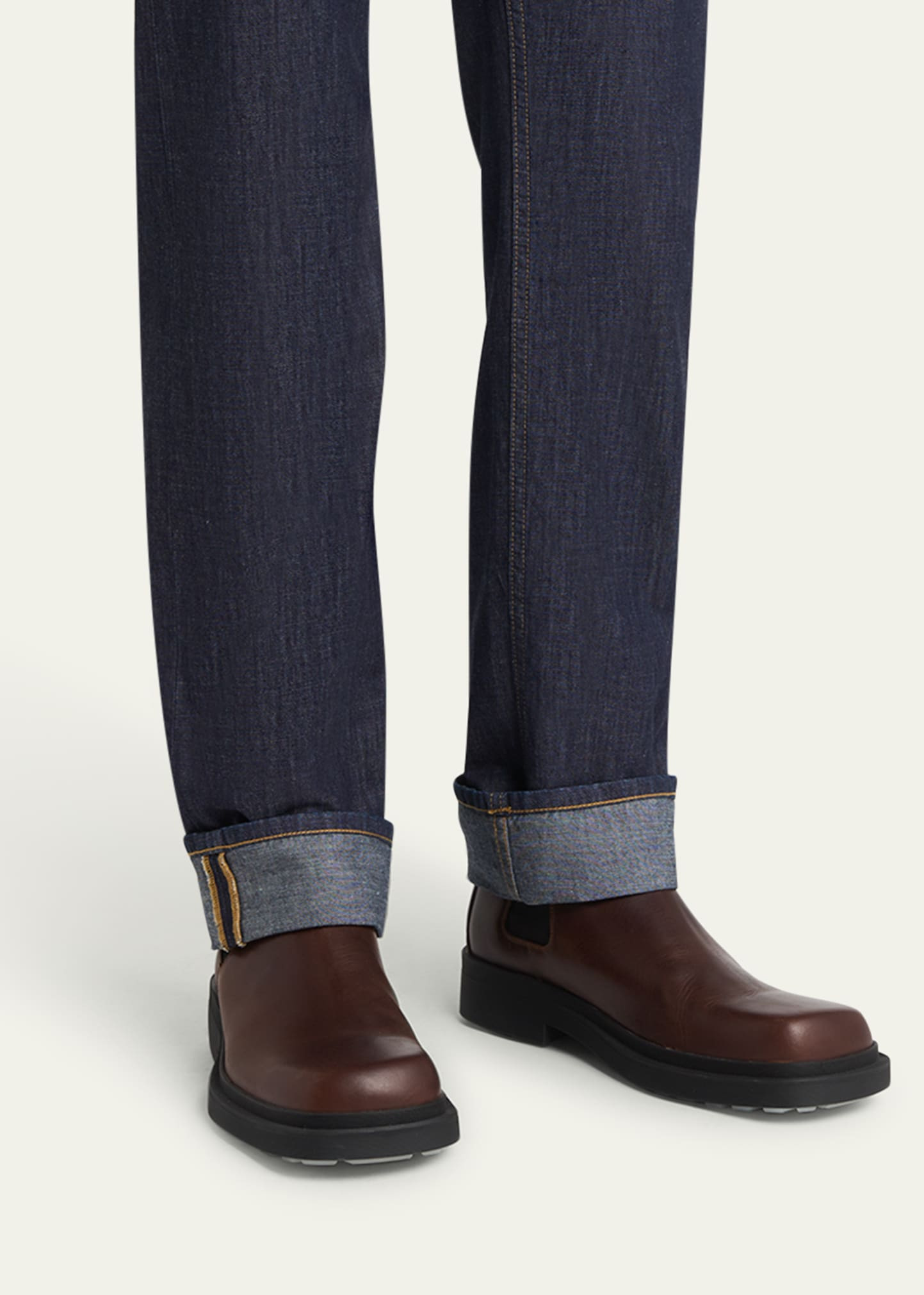 Men's Ben Smooth & Intrecciato Leather Chelsea Boots - 2