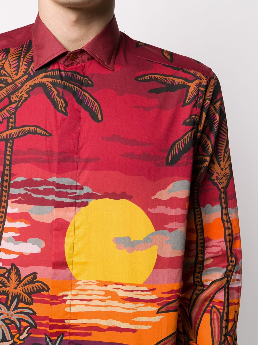 sunset print shirt - 5