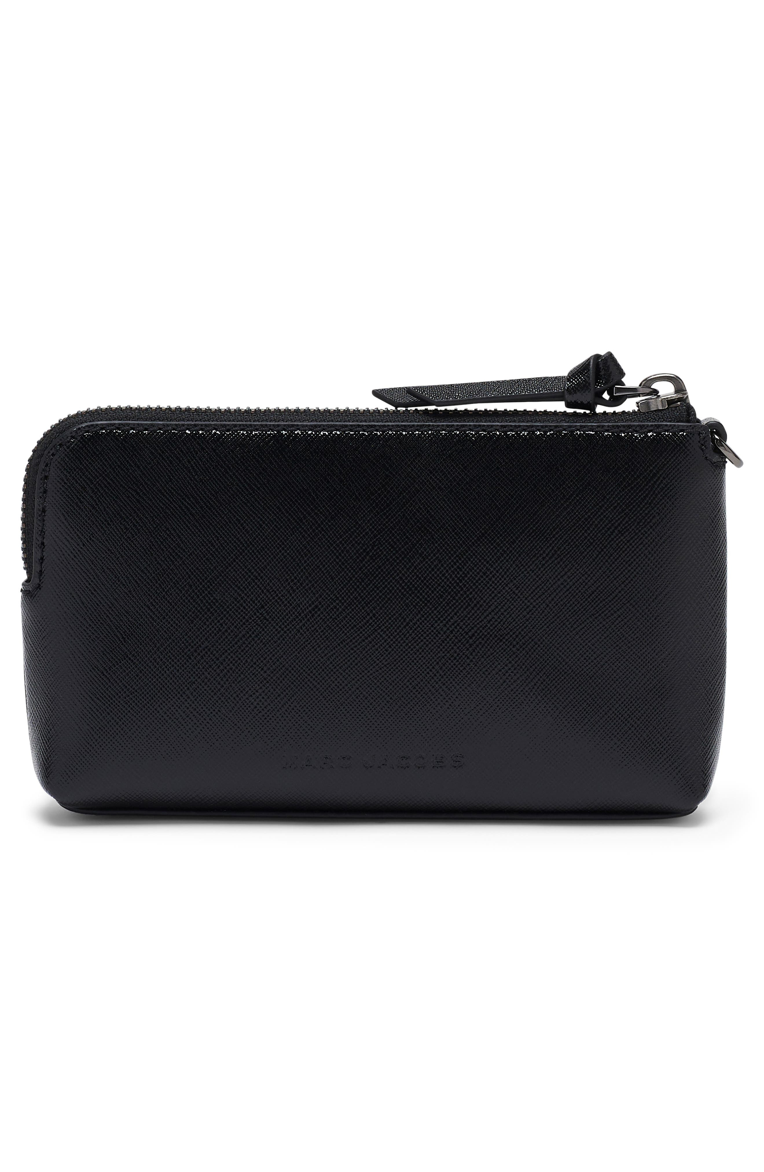 Marc Jacobs The Snapshot Wristlet Leather Clutch in Black at Nordstrom - 3