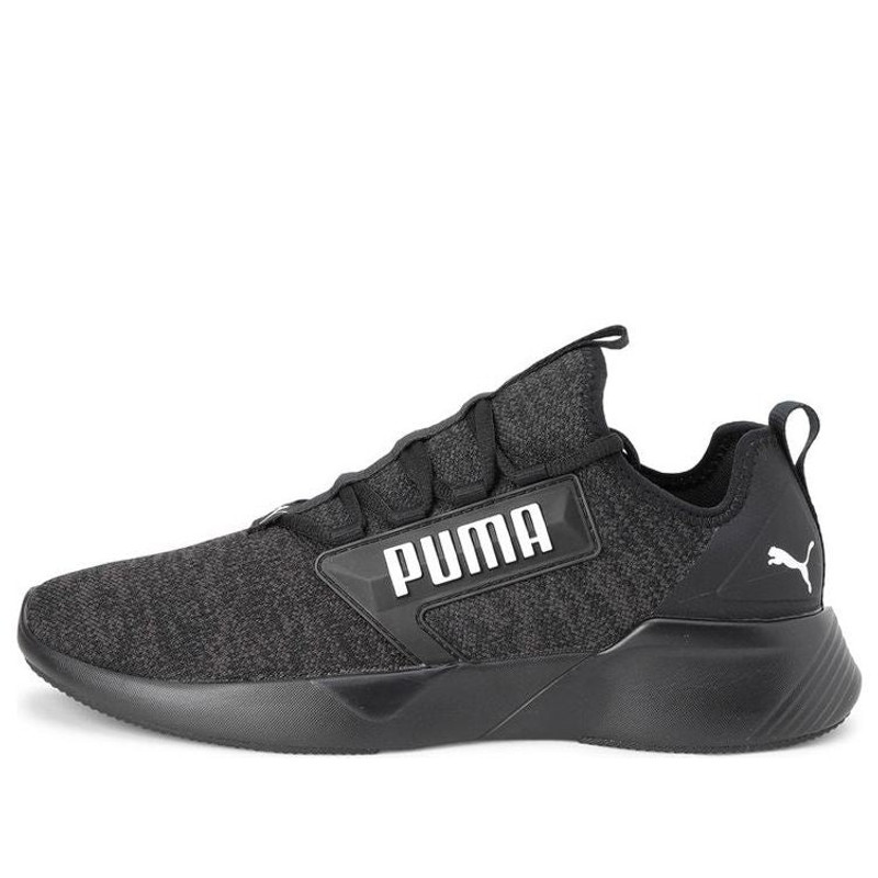 PUMA Retaliate Knitted Sports Shoe Black 192342-01 - 1