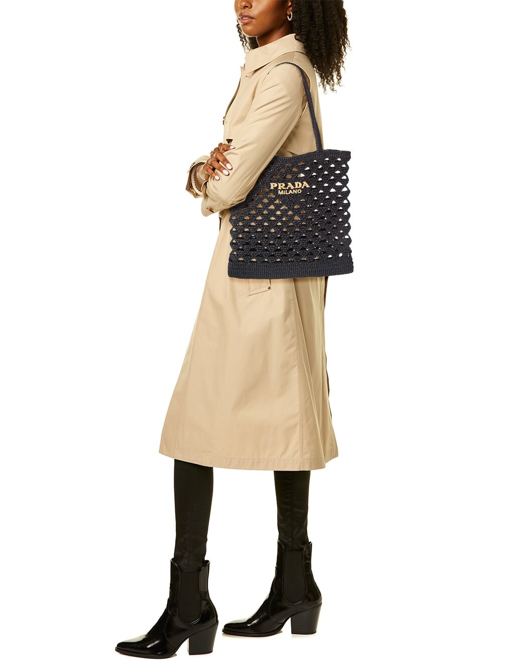 Prada Crochet Tote - 4