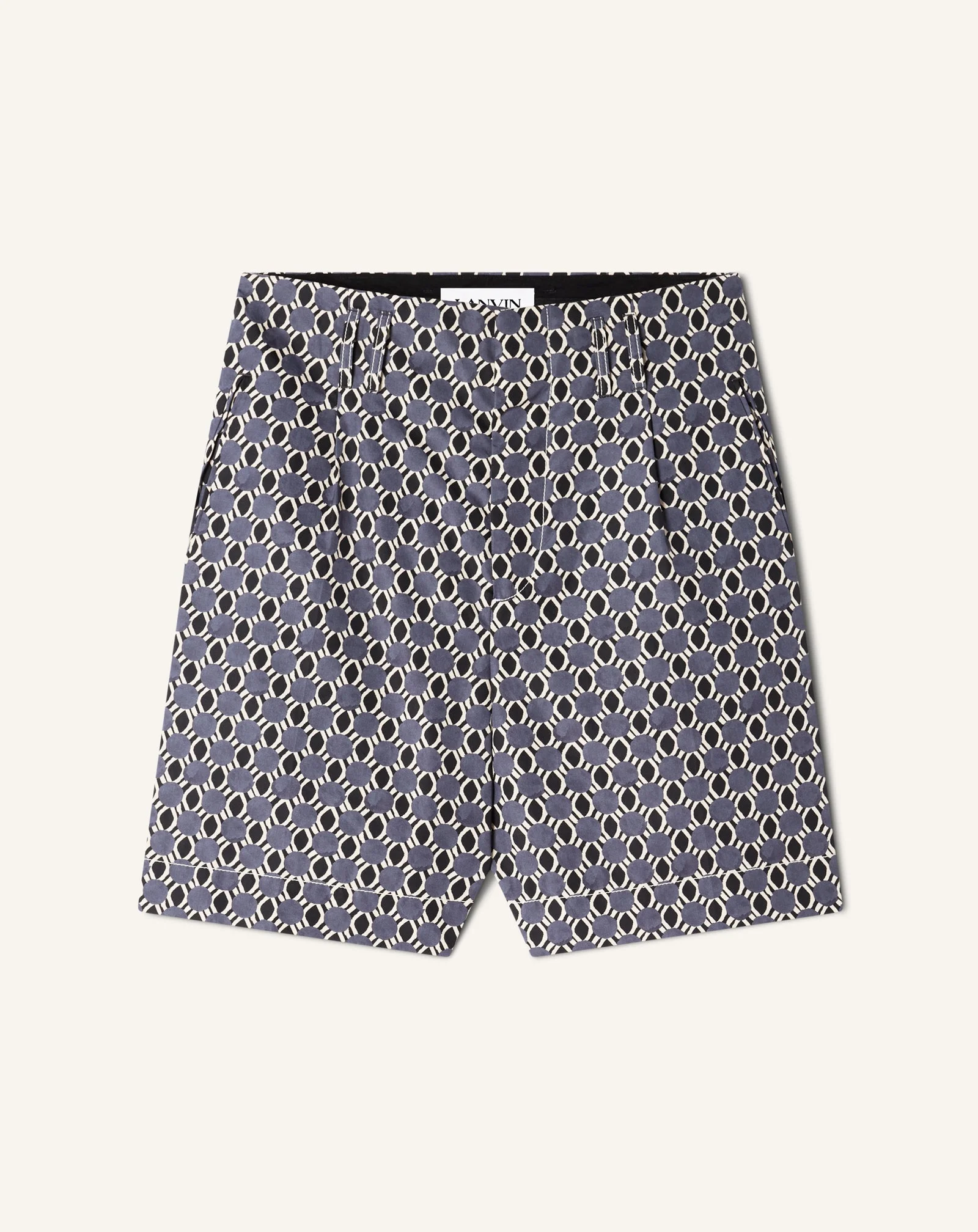 PRINTED COTTON SHORTS - 1