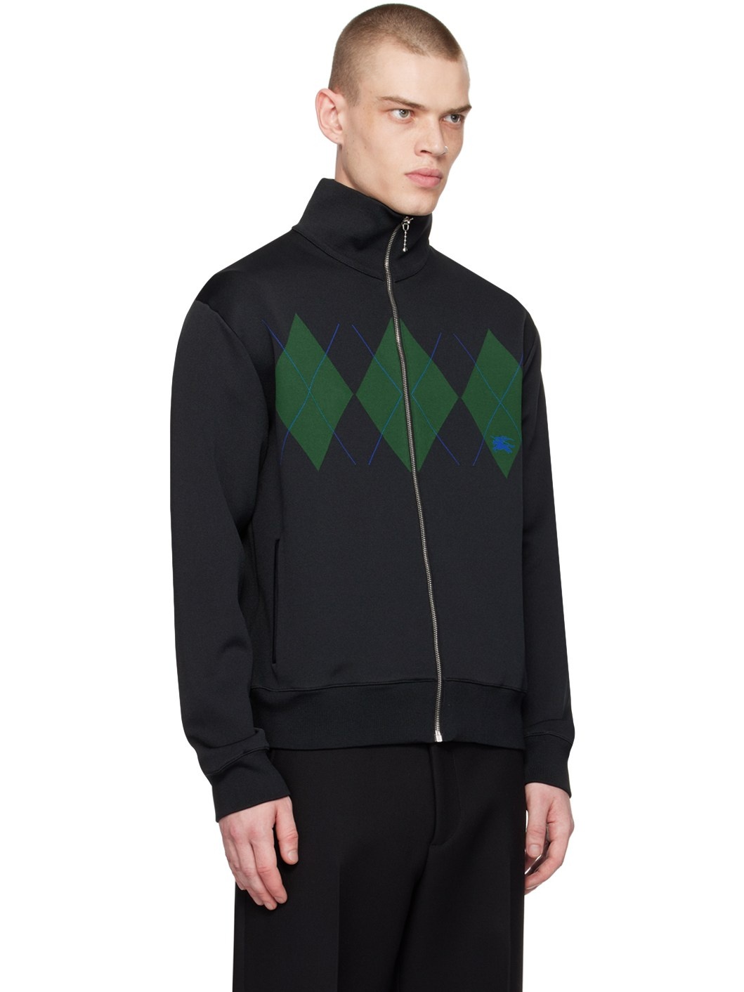 Burberry Black Zip Jacket | ssense | REVERSIBLE