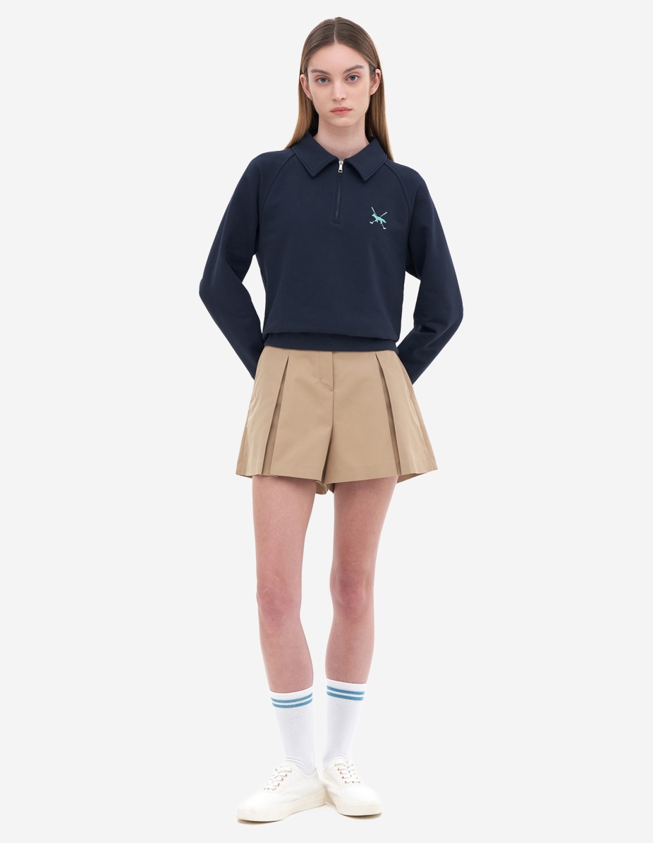 Women Profile Fox Half Zip Sweatshirt - 2