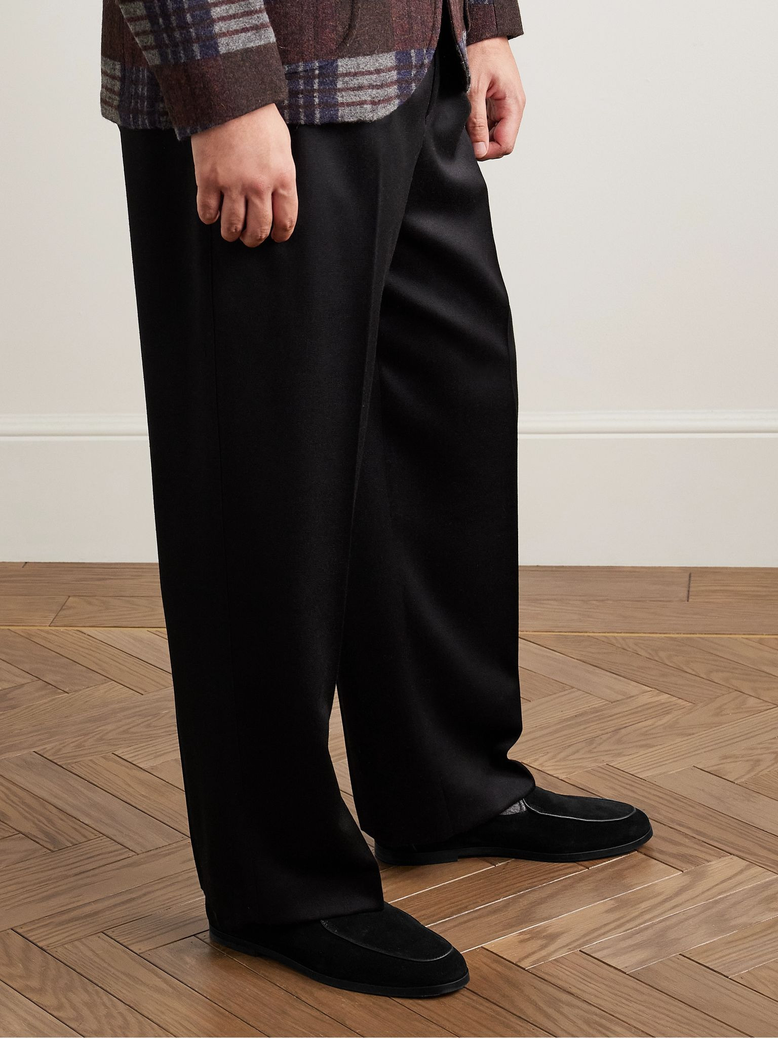 Belgee Suede Loafers Black - 2