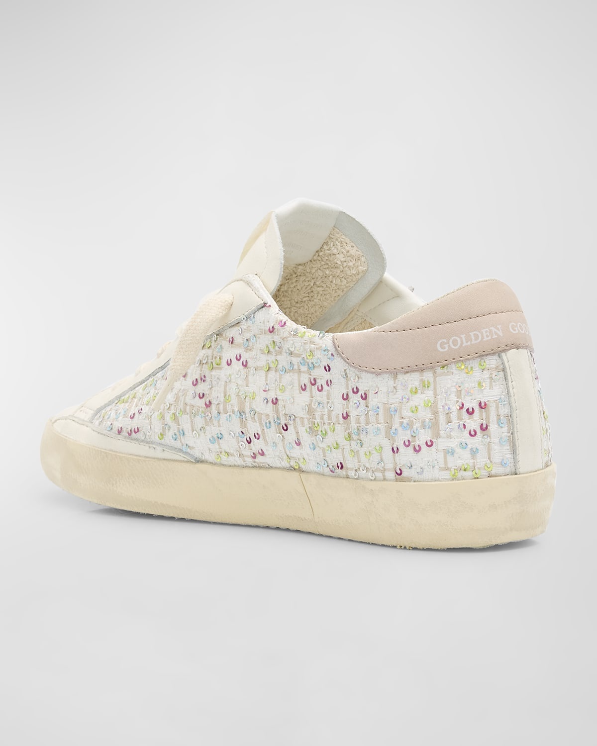 Superstar Sequin Leather Low-Top Sneakers - 4