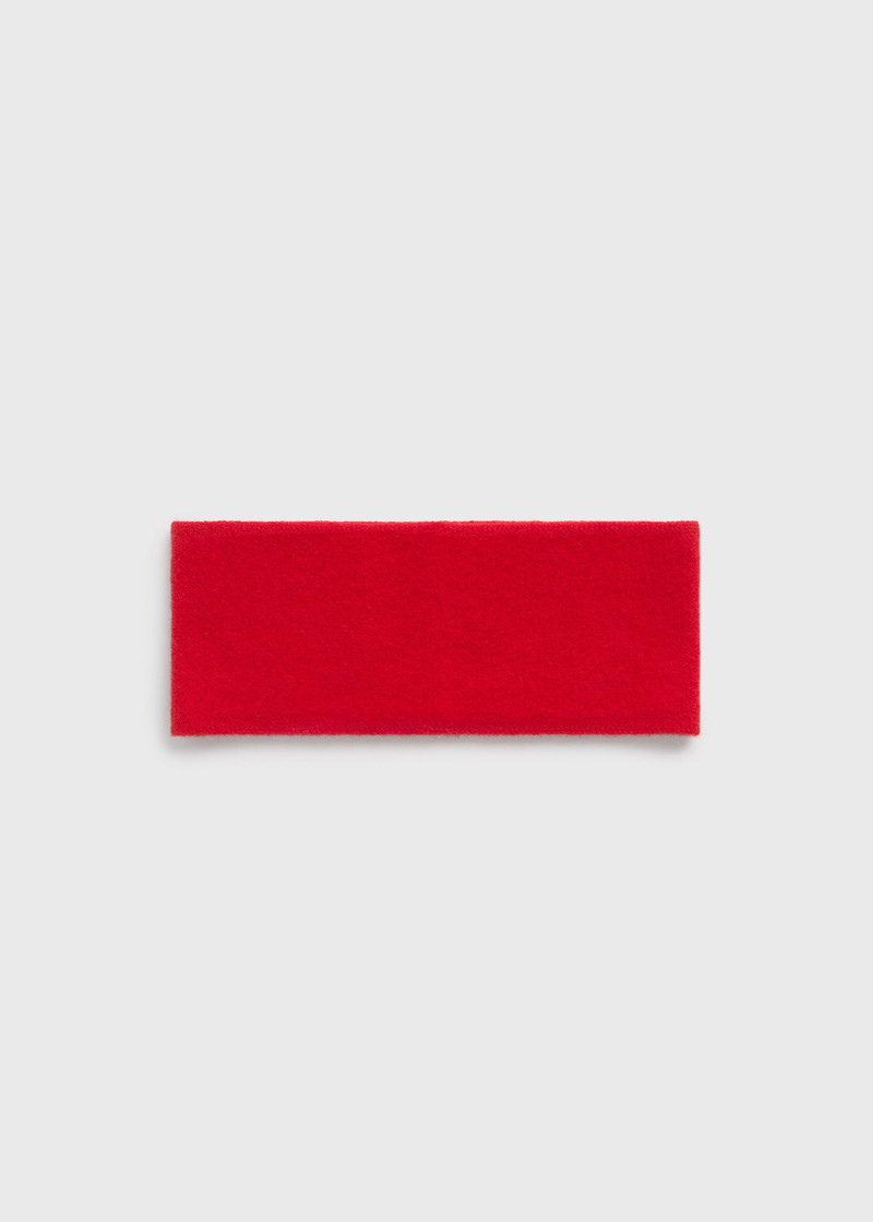 Cashmere headband poppy 1
