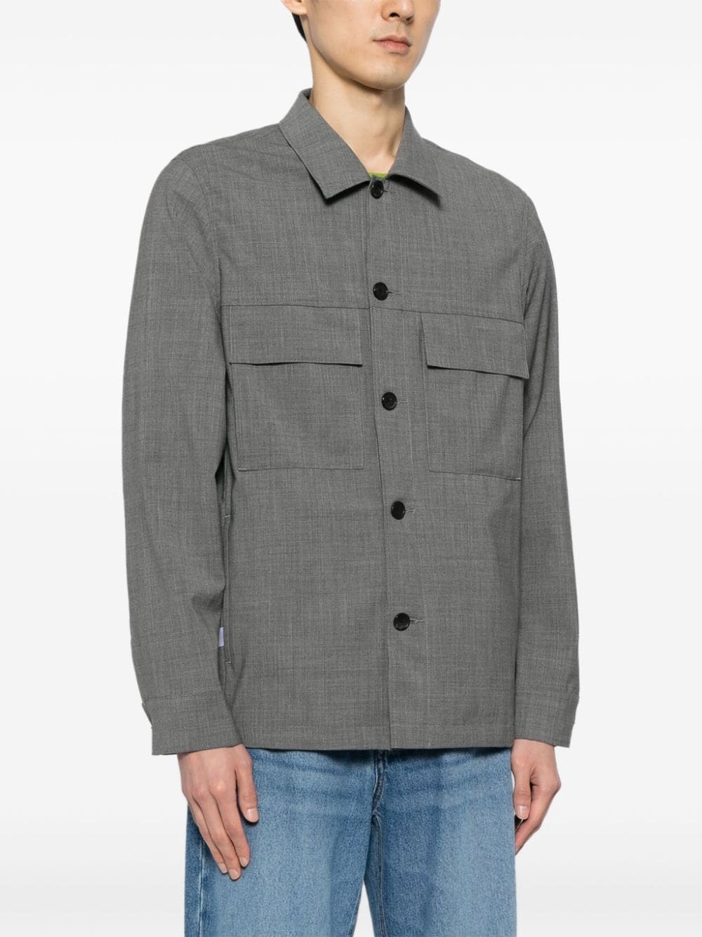 long-sleeves wool shirt - 3