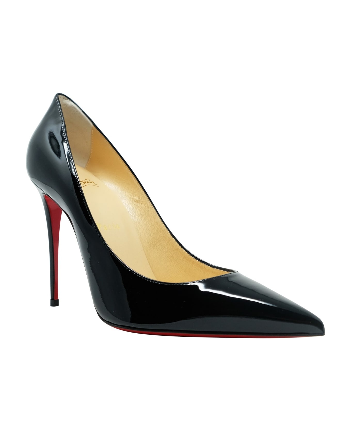 Christian Louboutin Black Patent Kate 100 Pumps - 2
