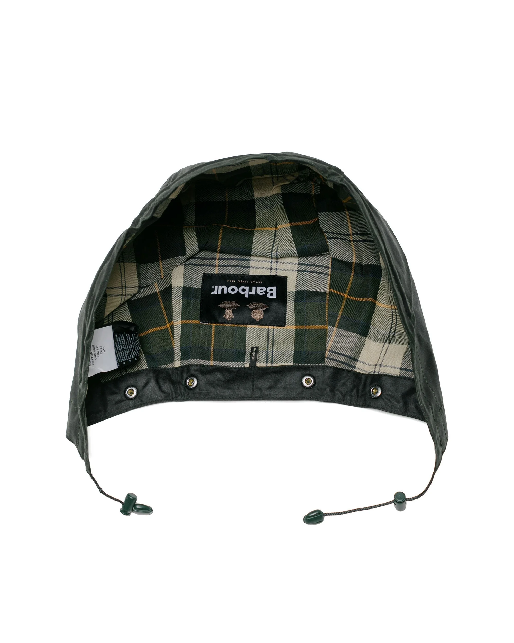 Waxed Cotton Hood Sage - 1