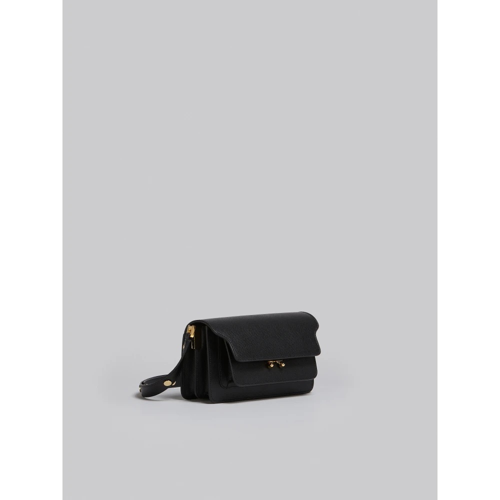 Marni SAFFIANO EAST/WEST TRUNK SHOULDER BAG | miinto