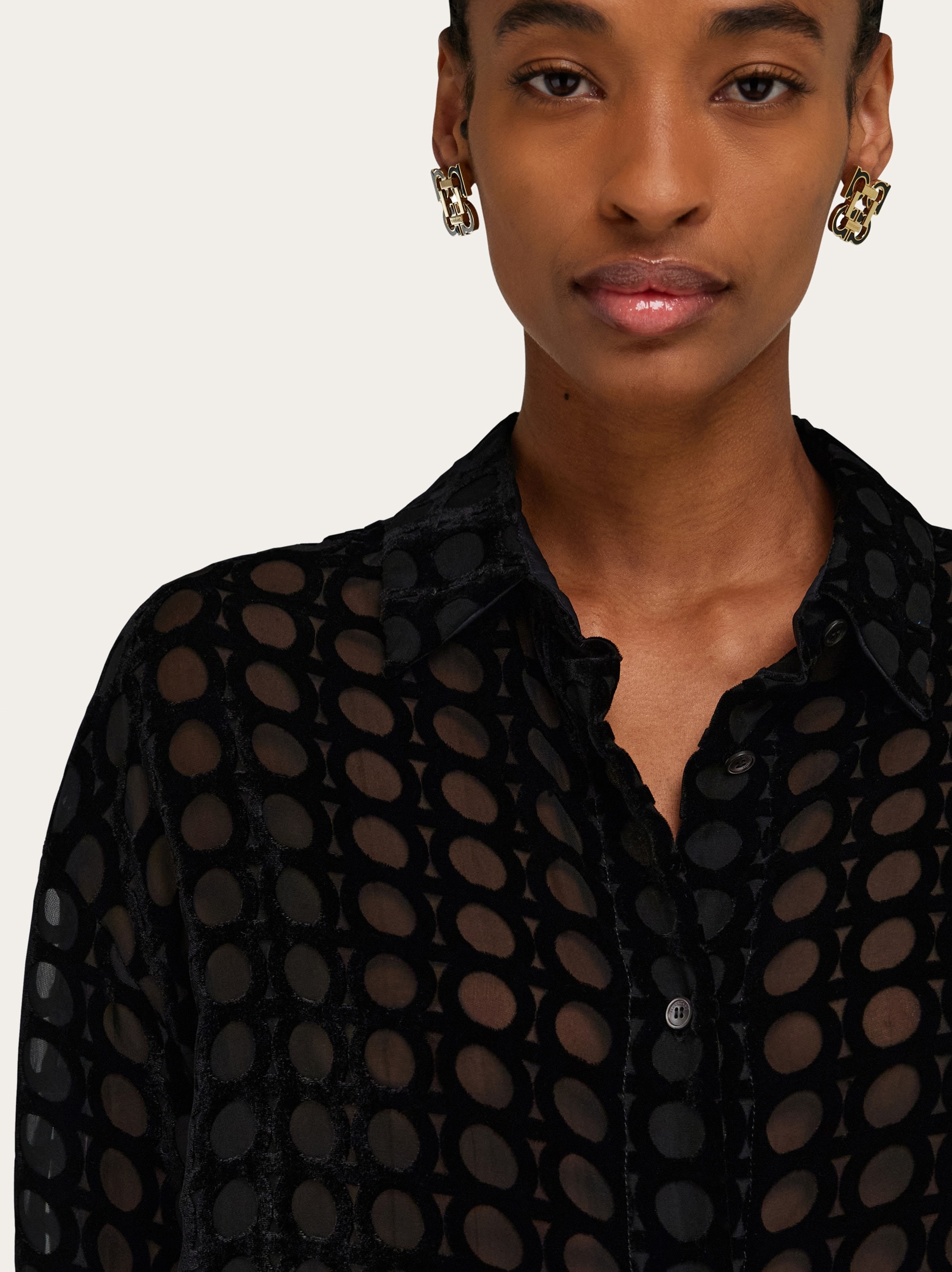 Devoré velvet shirt - 5
