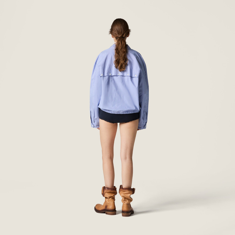 Gingham check blouson jacket 3