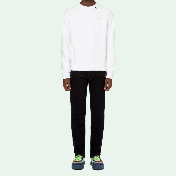 Off-White C/O Virgil Abloh Men'S White Acrylic Arrows Sweatshirt OMBA025F19E300100160 - 4