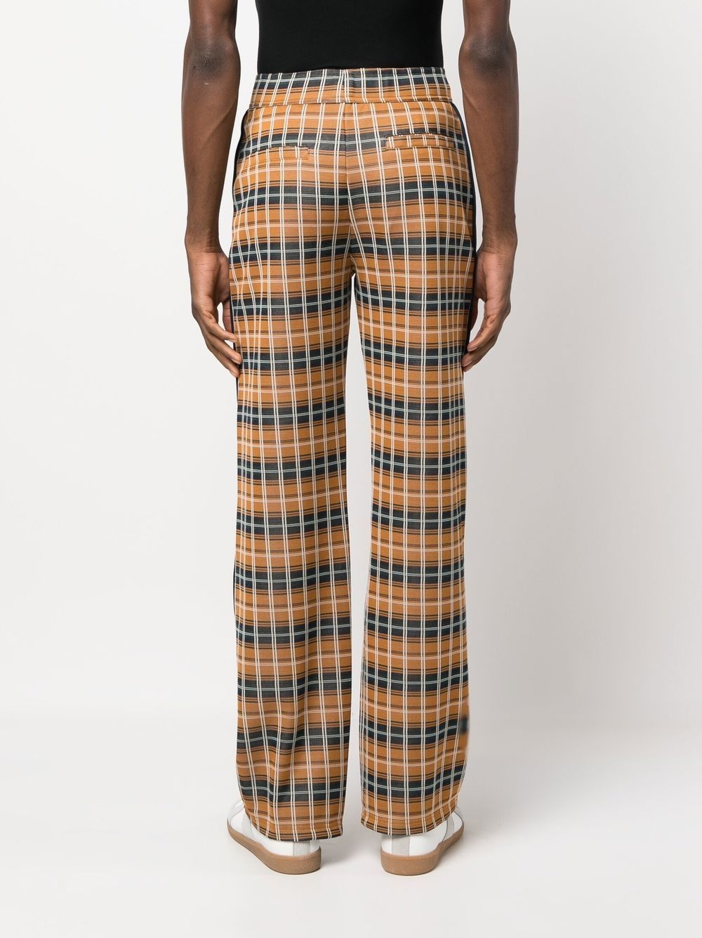 CHECK-PATTERN STRAIGHT-LEG TROUSERS - 5