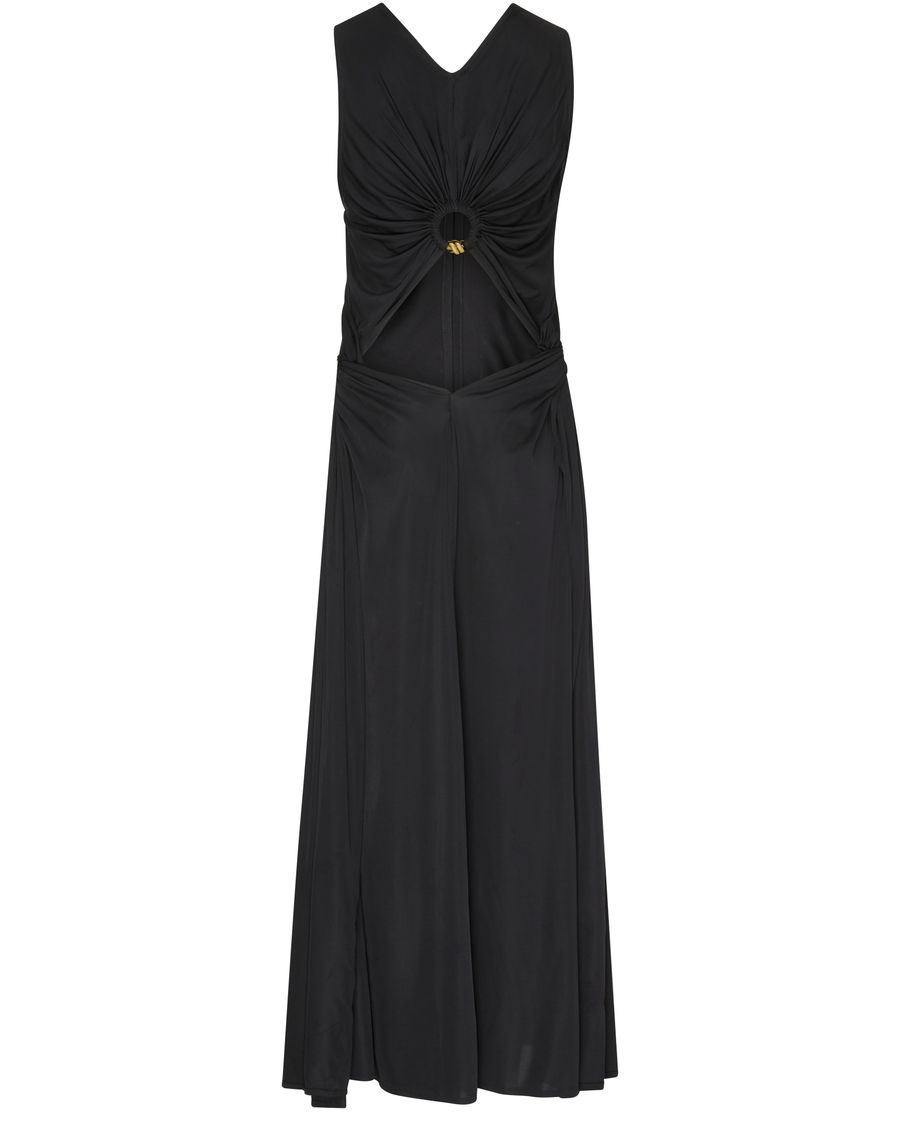 Maxi dress with gathered waist - 3