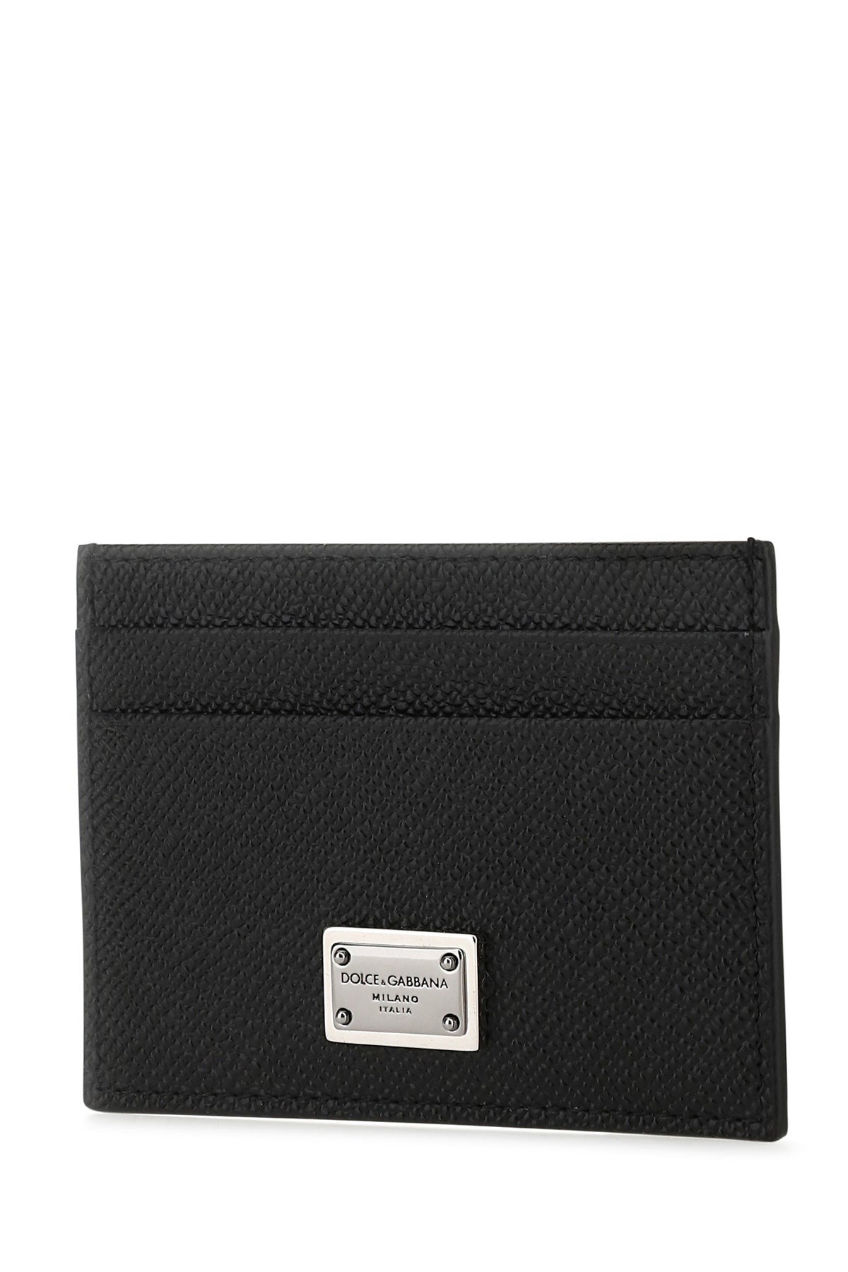 Black leather card holder - 2