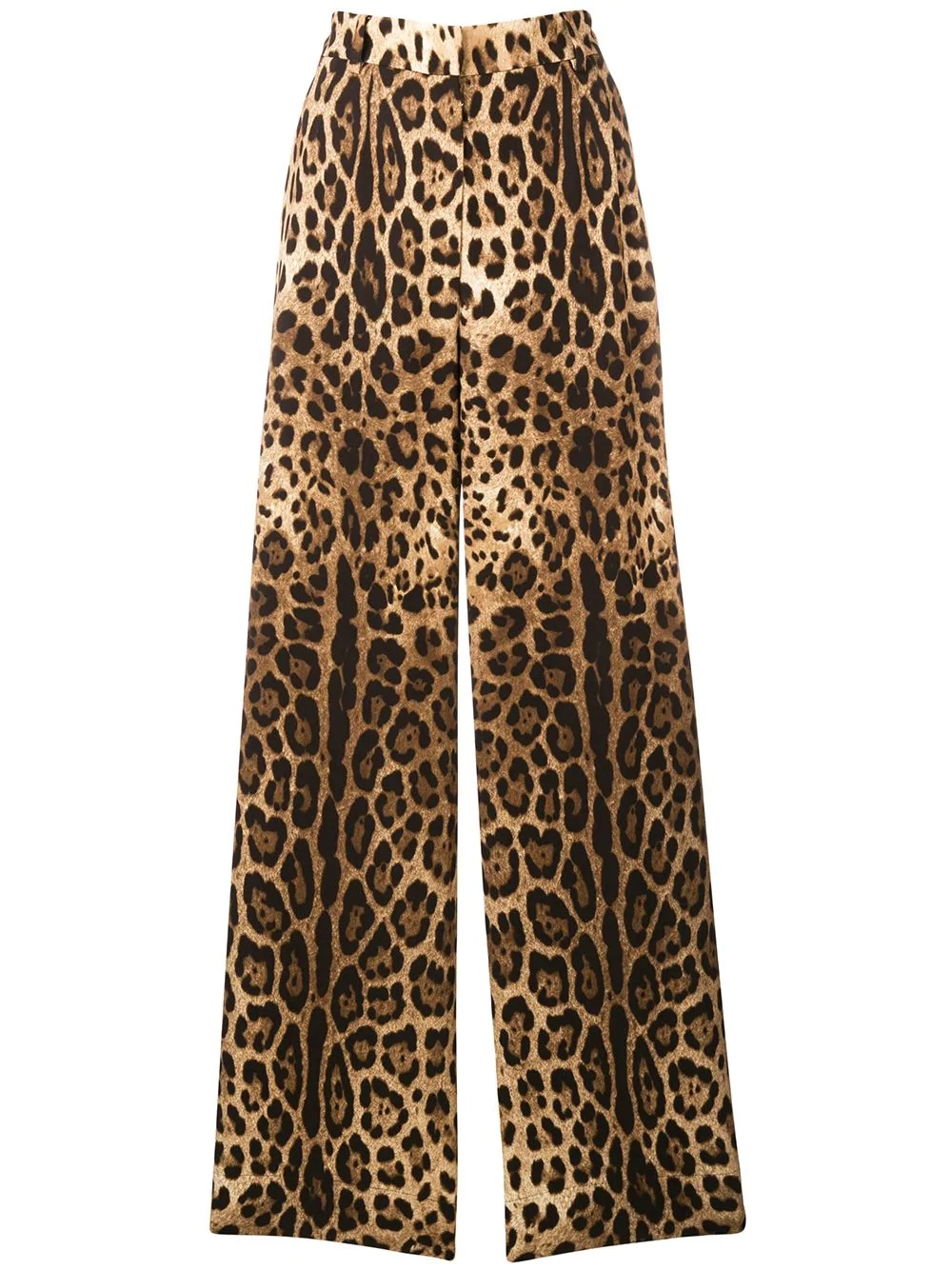 leopard print trousers - 1