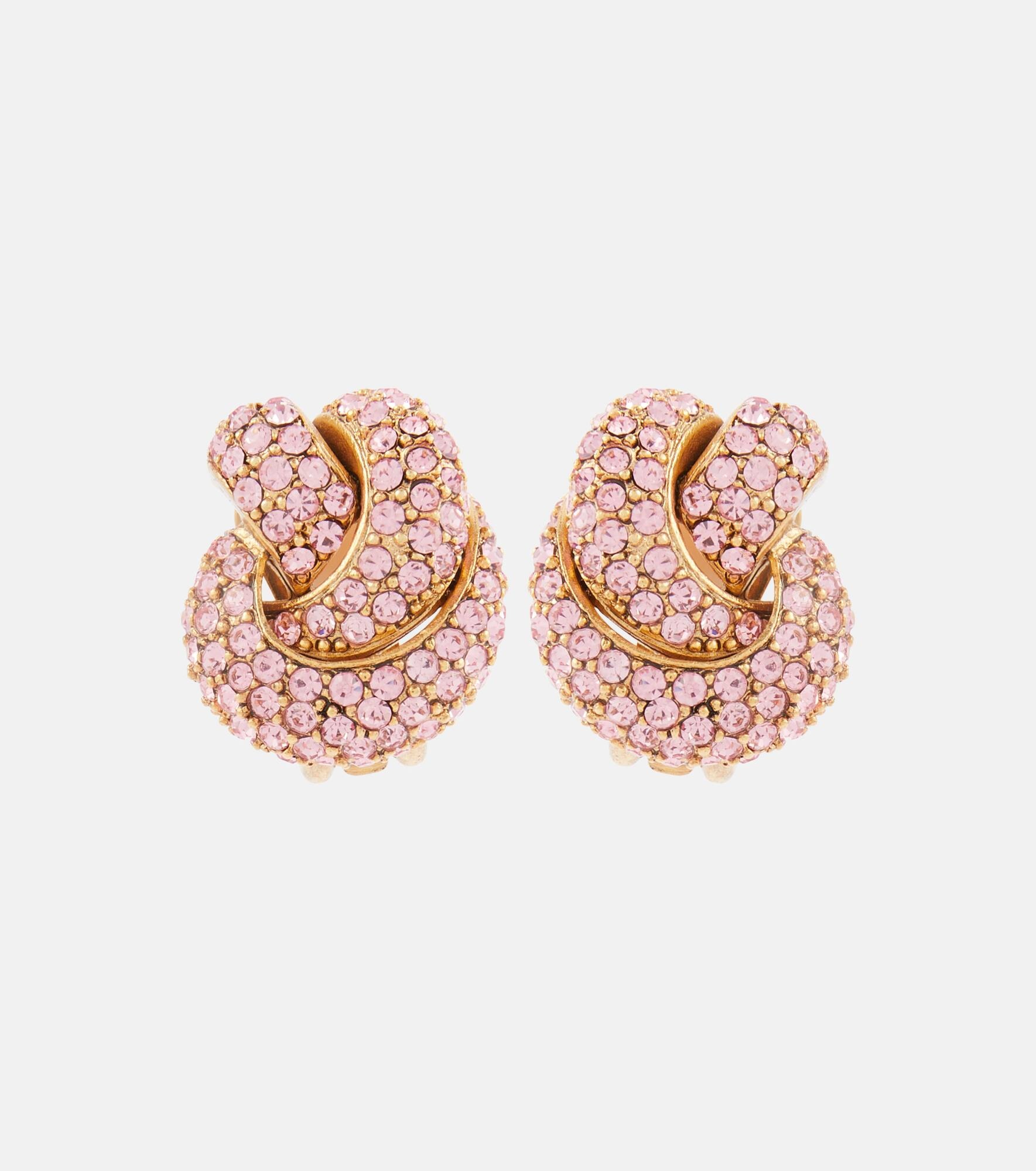 Oscar de la Renta Shell pearl clip-on earrings - Gold