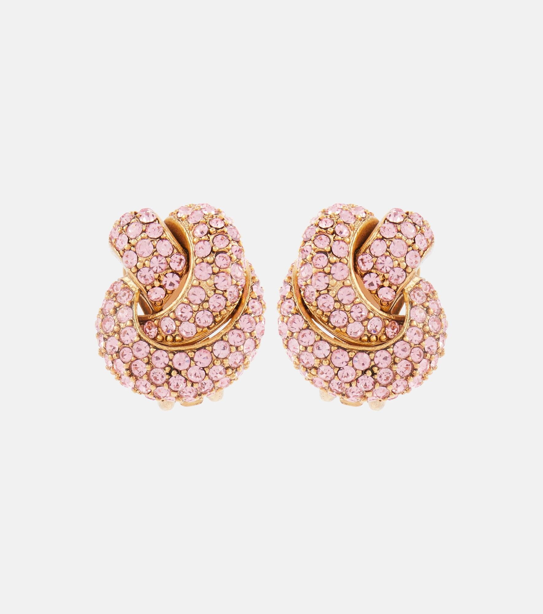 Oscar de la Renta Shell pearl clip-on earrings - Gold