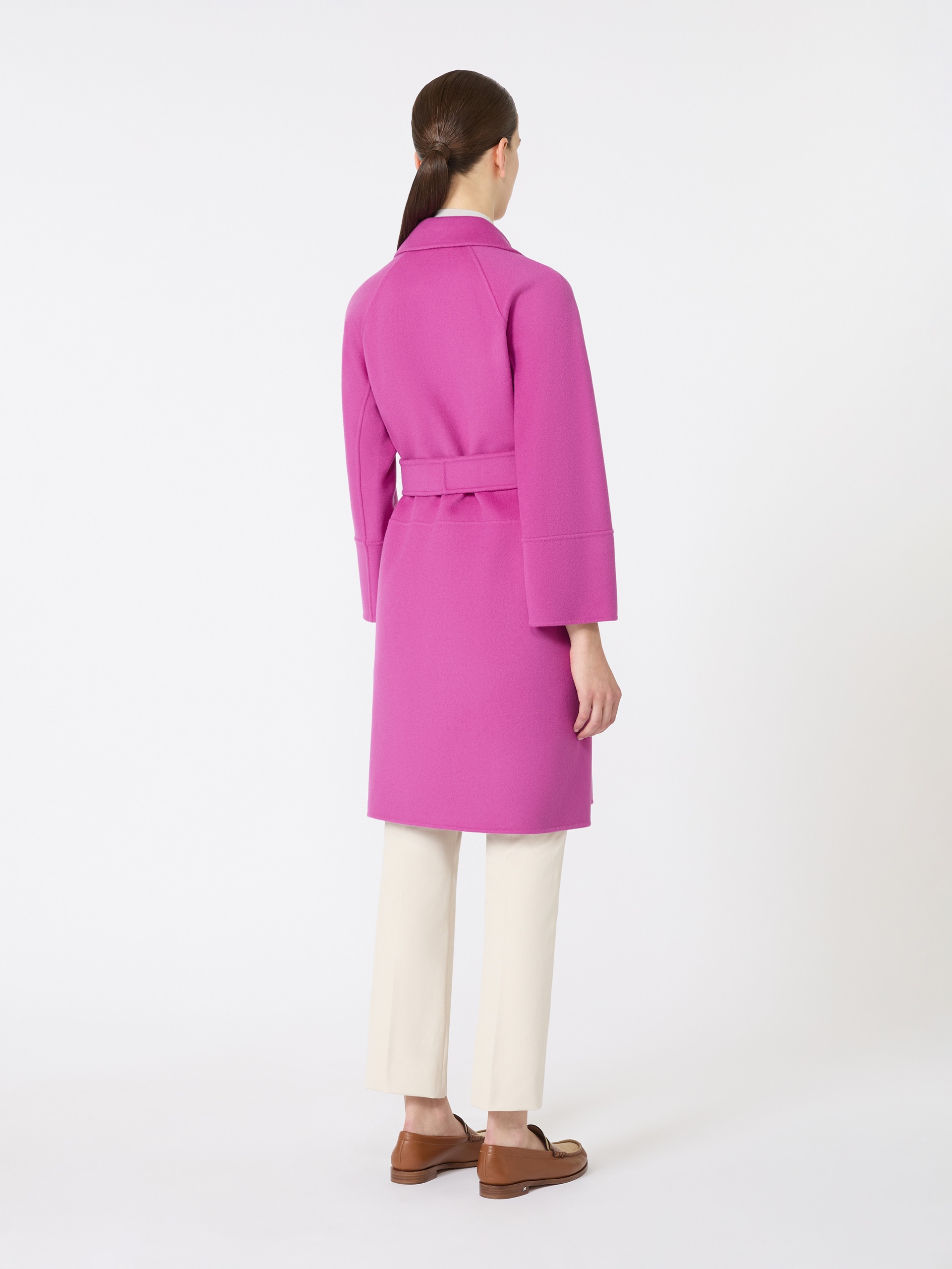 ARONA Short double-faced wool coat - 4
