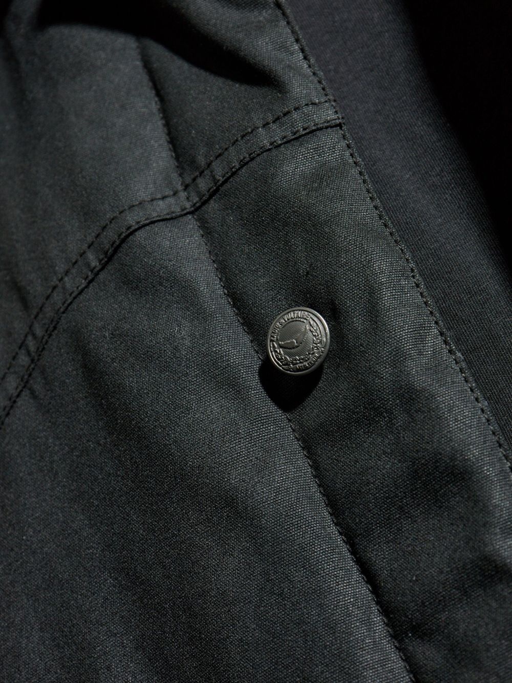 panelled button-up jacket - 5