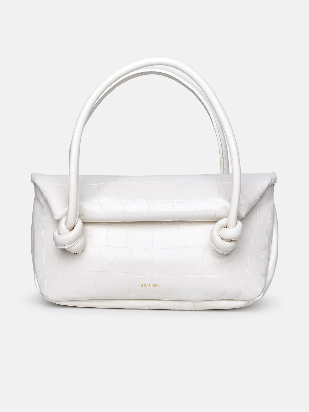 WHITE LEATHER BAG - 1