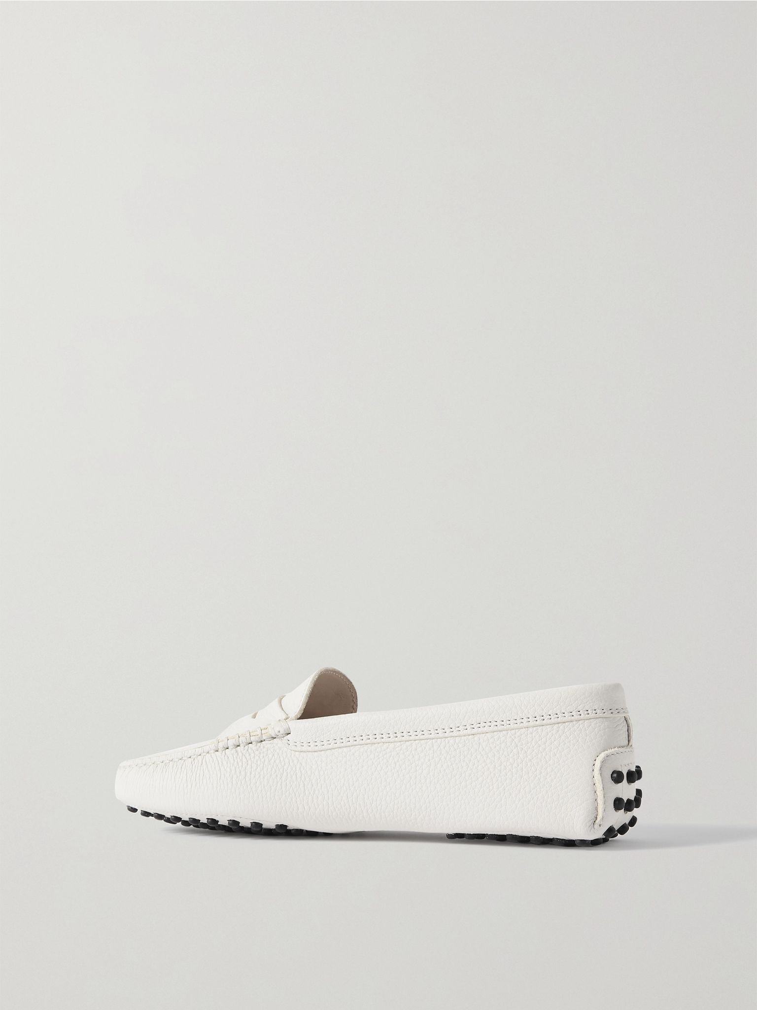Gommino textured-leather loafers White - 3