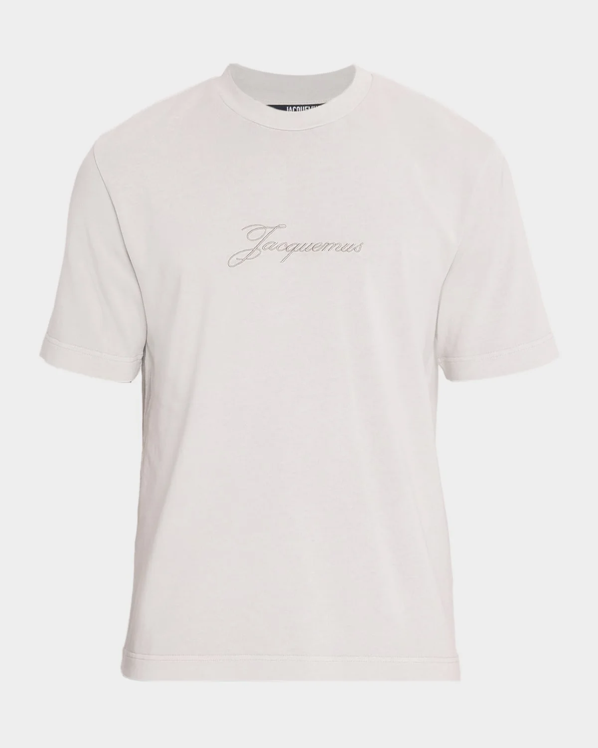 Men's Embroidered Logo Script Crewneck T-Shirt - 1