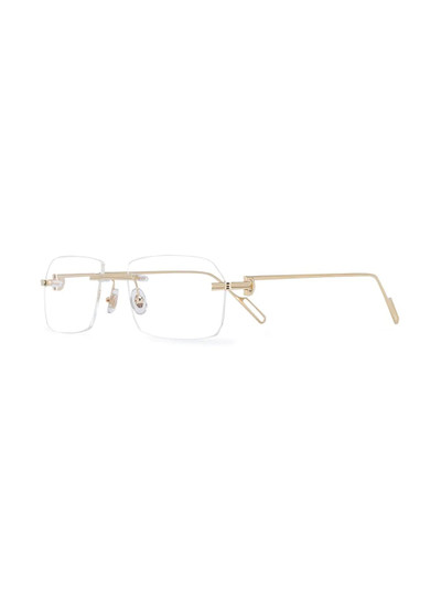 Cartier rimless design glasses outlook