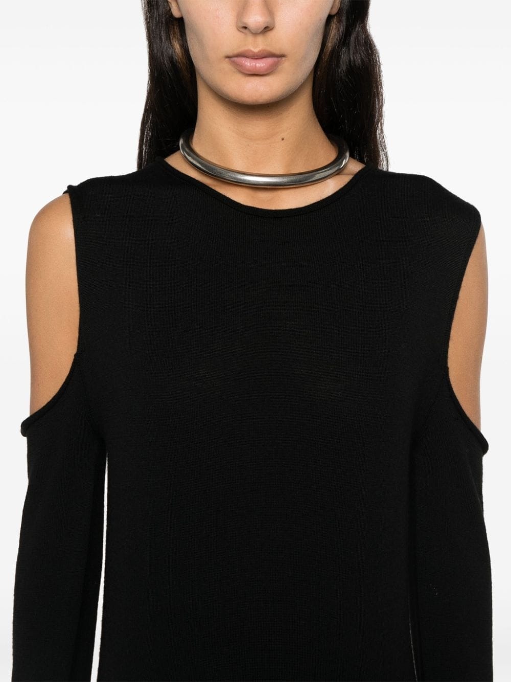 cut out-detail maxi dress - 5