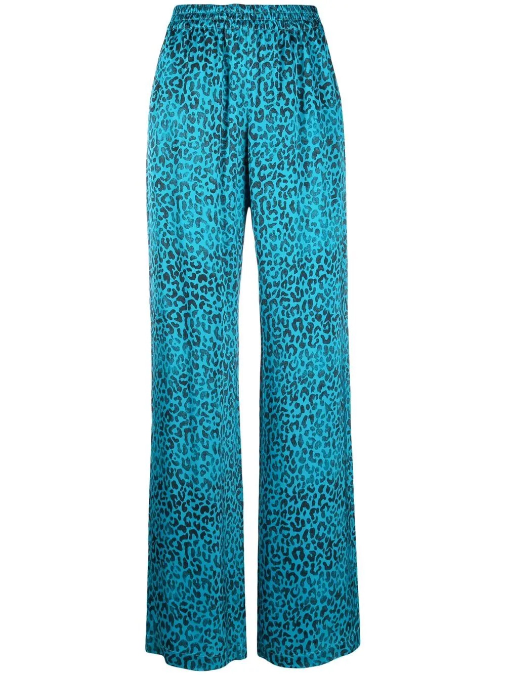 leopard-print  straight-leg trousers - 1