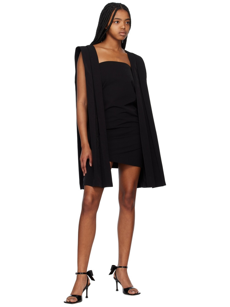 We11done Black Pleated Minidress outlook