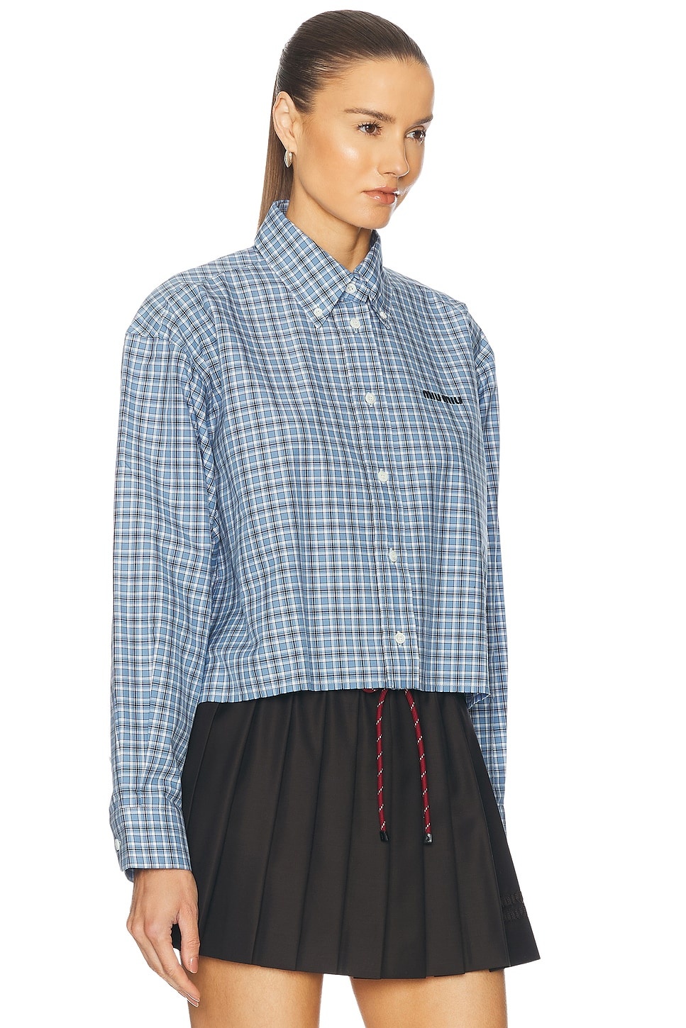 Cropped Button Up Top - 2