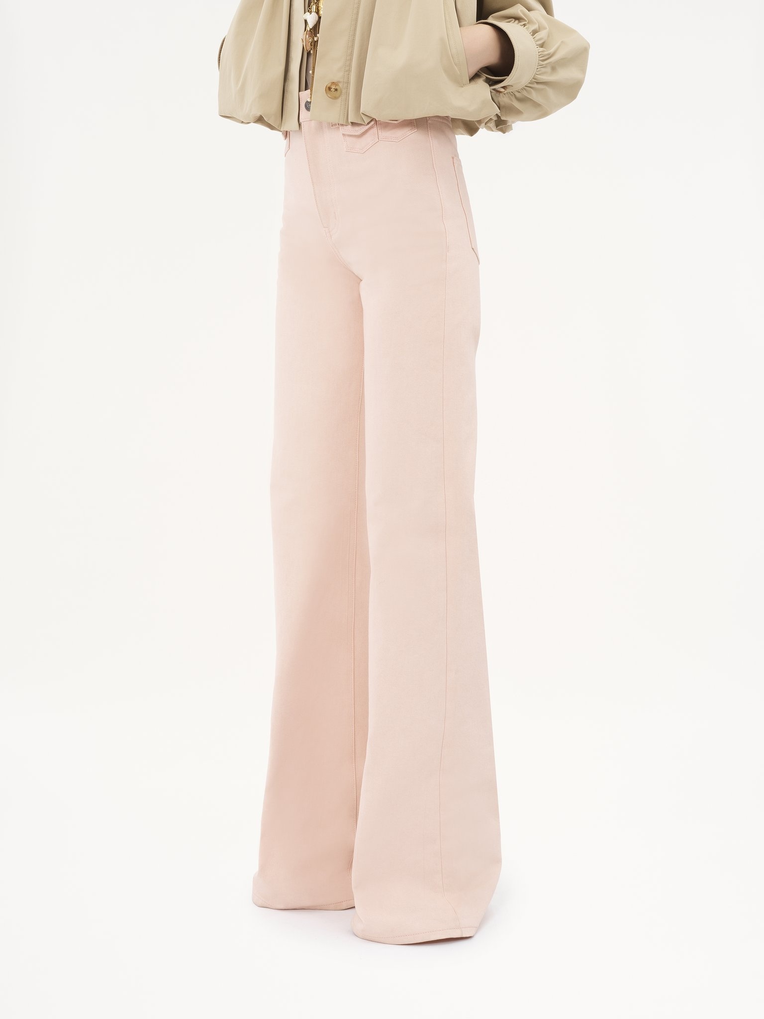 HIGH-RISE FLARE JEANS IN DENIM - 4