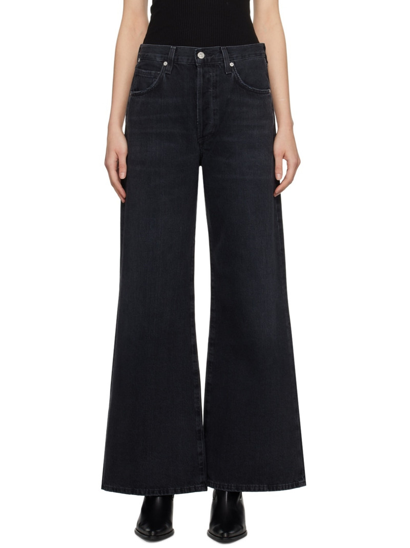Black Beverly Slouch Boot Jeans 1
