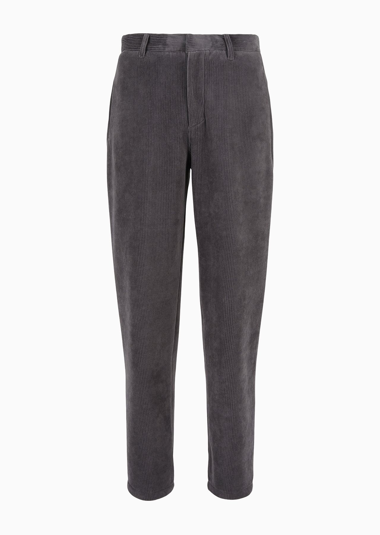 Ribbed velour trousers - 1