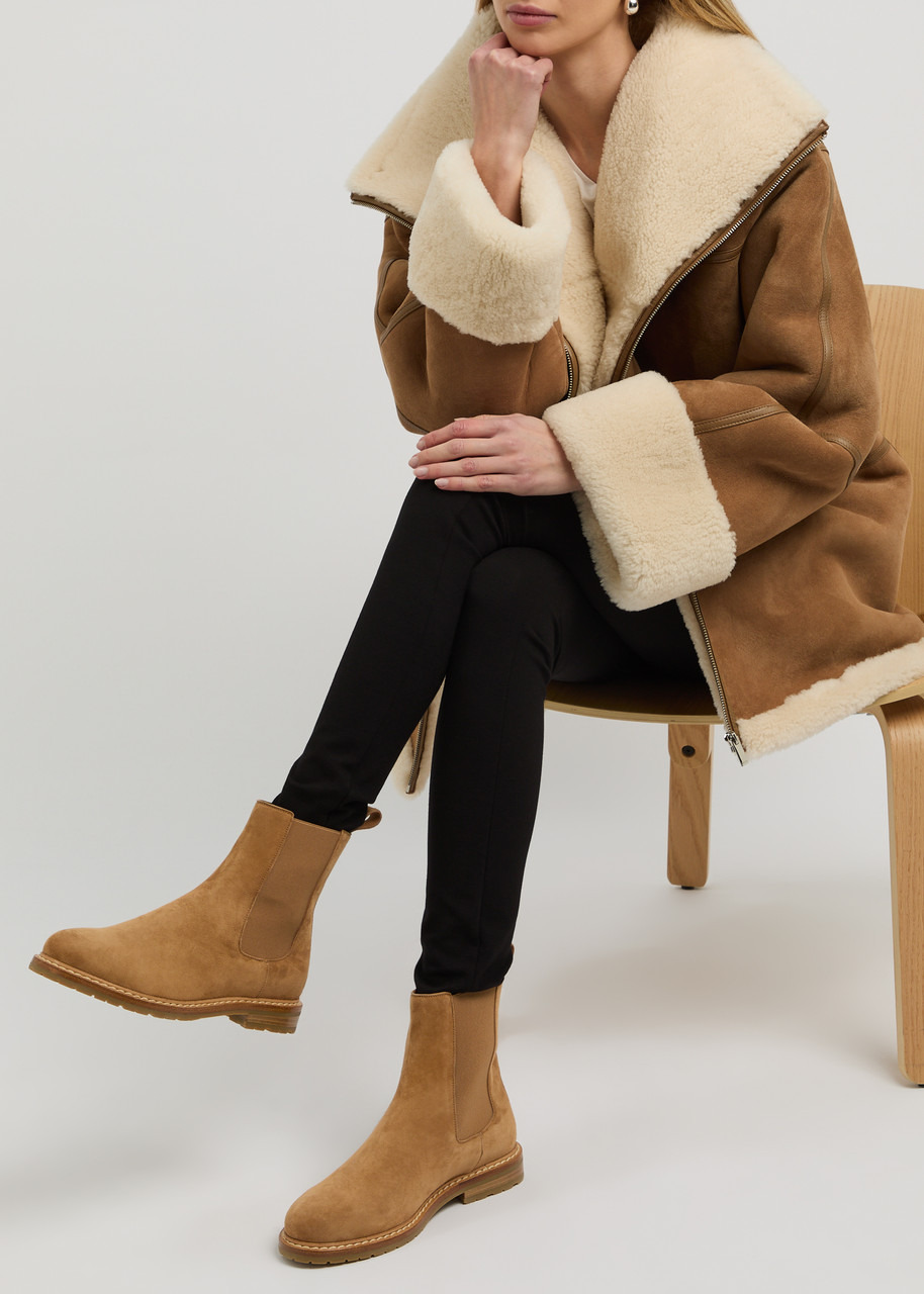 Legres Suede Chelsea Ankle Boots - 5